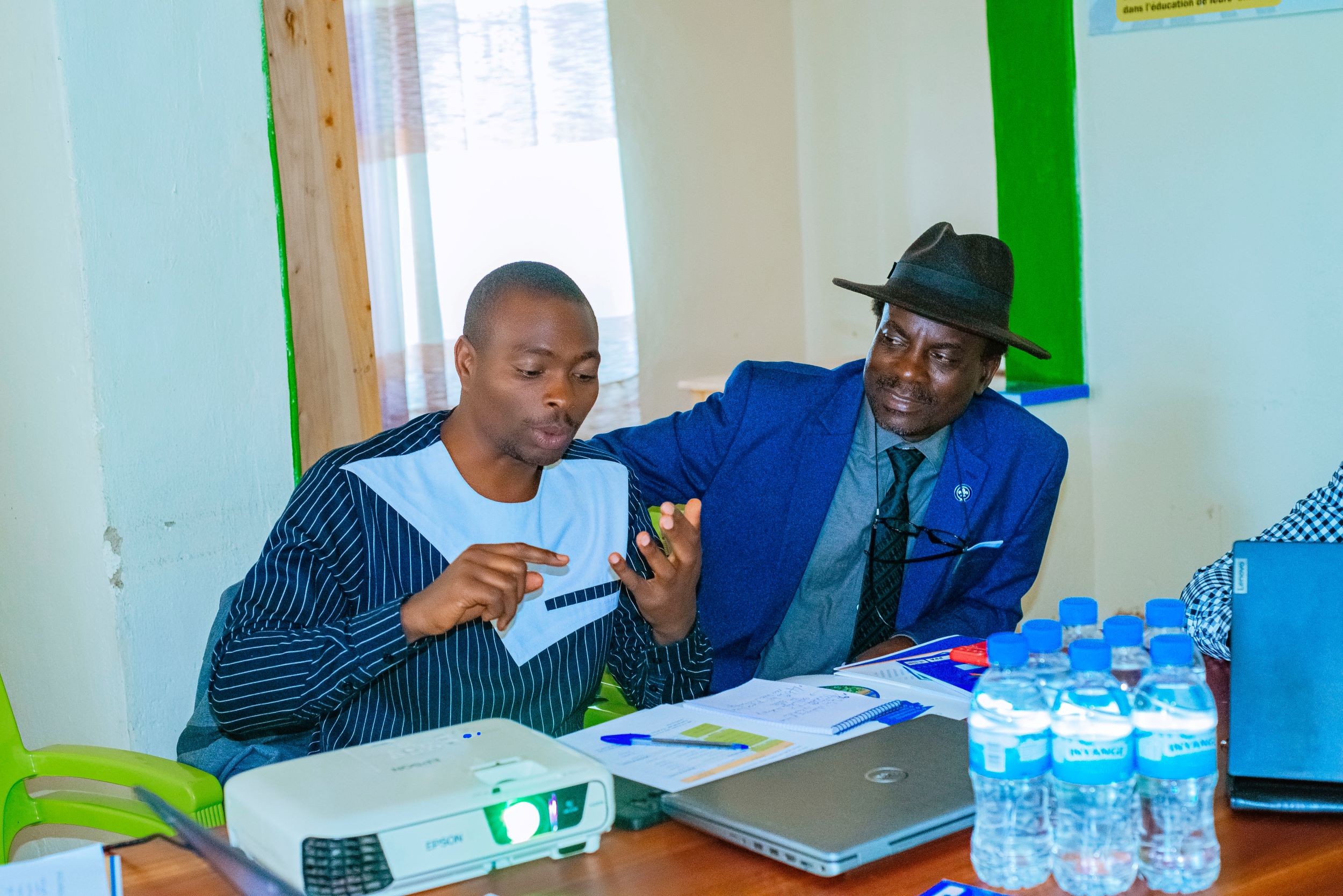 Right of the photo: Mr. Daniel DUSHIMUMUREMYI