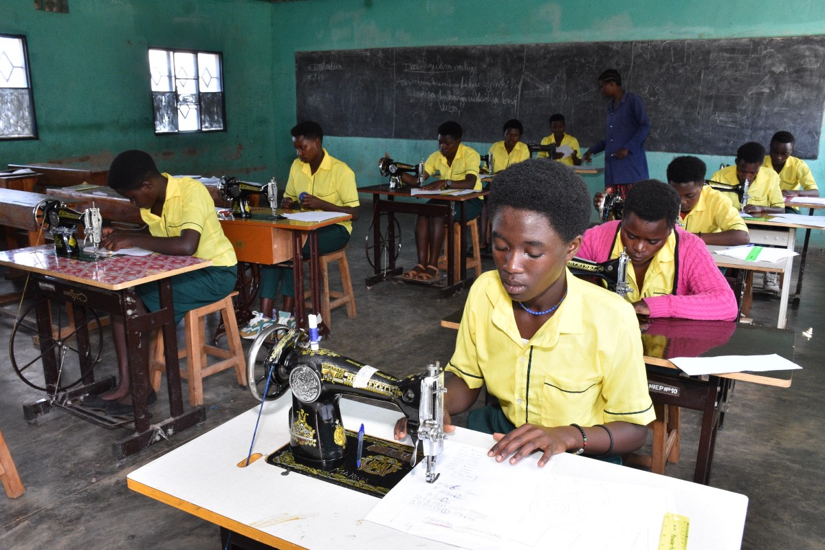 Youth were enrolled to vocational school to learn tailoring