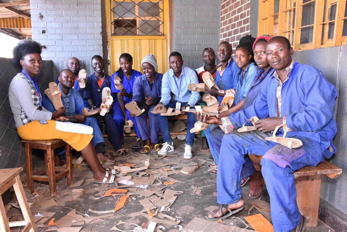 Our beneficiaries from Peer Driven Change Program (PDC)  started shoes making business.